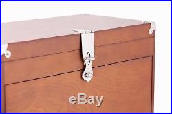 Wood Tool Box Art Supply Storage Organizer Cabinet Case Desk Craft Paint Chest