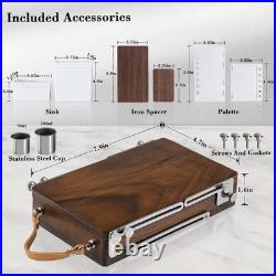 Wood Travel Watercolor Palette, Plein Air Easel Pochade Box for Art Supplies