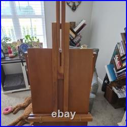 Wooden Box Artist Easel Adjustable Sketch Board with Storage Drawer & Oil Paints
