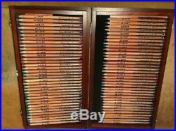 Wooden Boxed Set of 72 New & Very Gently Used, All Different Karisma Pencils