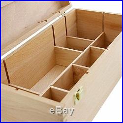 Wooden Multifunctional Box Art Sewing Tool Supply Large Storage Box Case Decor
