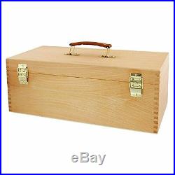Wooden Multifunctional Box Art Sewing Tool Supply Large Storage Box Case Decor