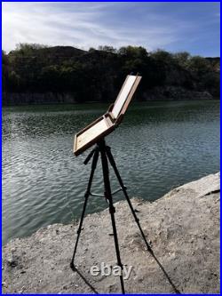 Wooden Pochade Box By Shrubmart, Portable Artist Easelfor Plein Air Painter