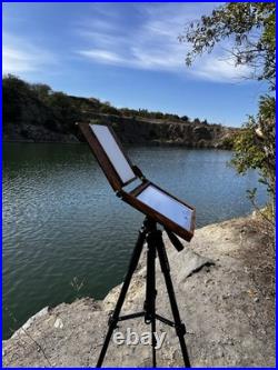 Wooden Pochade Box By Shrubmart, Portable Artist Easelfor Plein Air Painter