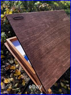 Wooden Pochade Box By Shrubmart, Portable Artist Easelfor Plein Air Painter