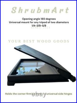 Wooden Pochade Box Easel 10x14 Portable Plein Air Paint Box By Shrubmart