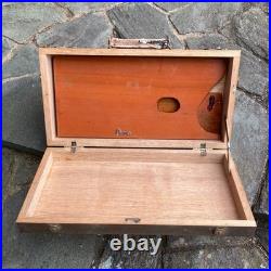 Wooden painting box pallet art supply case art box antique painting tool #a846ef