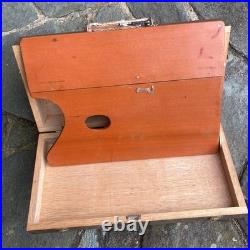 Wooden painting box pallet art supply case art box antique painting tool #a846ef