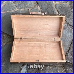 Wooden painting box pallet art supply case art box antique painting tool #a846ef